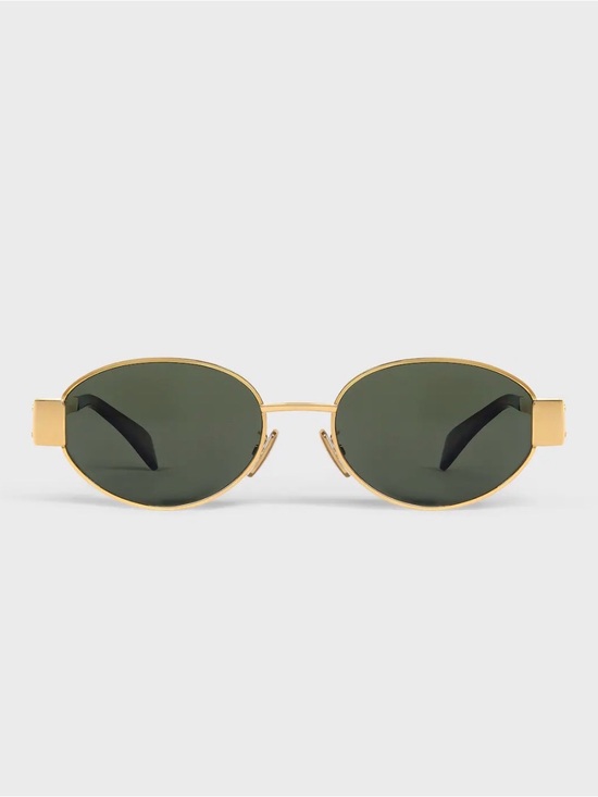 AUTHENTIC!  Celine Triomphe Gold Frame Sunglasses main image 8